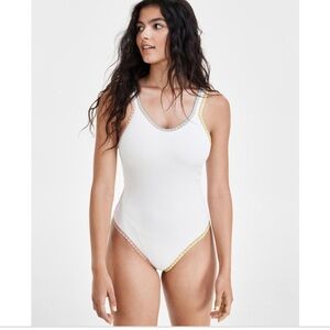 PQ Swim X Solange Ferrarini Colored Crochet Trim One Piece